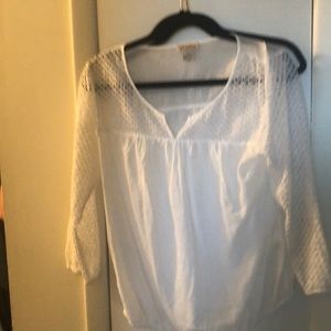 Lucky brand sheer white top